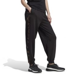 Spodnie dresowe damskie Adidas Gym & Pilates. Czarne spodnie sportowe damskie Adidas, l, z bawełny, na fitness i siłownię. W wyprzedaży za 199.99 zł.