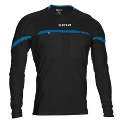 Koszulka sędziowska męska ZINA Salva z długim rękawem. Czarne t-shirty sportowe męskie Zina, m, bez ramiączek, do piłki nożnej. Za 244.00 zł.