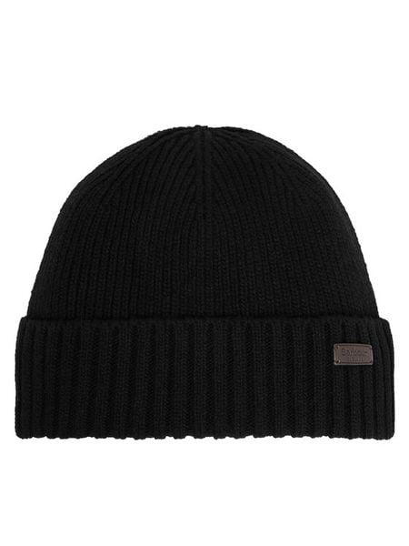 Barbour Czapka MHA0449BK11 Czarny. Czarne czapki zimowe damskie Barbour, z wełny. Za 244.99 zł.