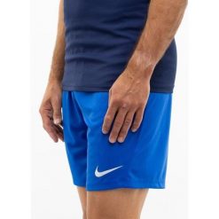 Spodenki Piłkarskie Męskie Nike Dry Park III. Niebieskie szorty męskie Nike, bez wzorów, sportowe. Za 133.00 zł.