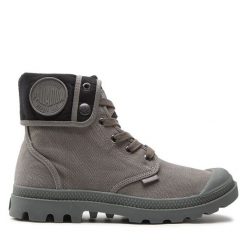 Trapery Palladium. Szare buty zimowe męskie Palladium, bez zapięcia. Za 439.99 zł.