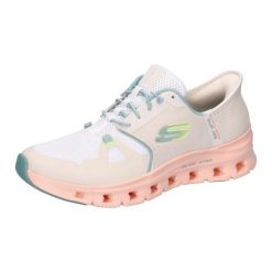 Buty sportowe damskie Skechers Glide step Pro. Czerwone buty sportowe na co dzień damskie Skechers, bez wzorów, z materiału. Za 490.00 zł.