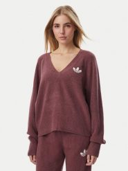 Adidas Sweter Essentials IA4443 Brązowy ciemny Loose Fit. Brązowe swetry klasyczne damskie Adidas, s, z syntetyku, bez kołnierzyka. Za 279.99 zł.