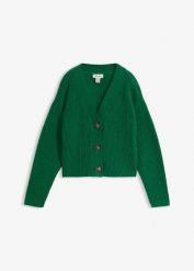Gruby sweter z czystej bawełny. Czerwone swetry klasyczne damskie bonprix, z bawełny, bez kołnierzyka. Za 124.99 zł.