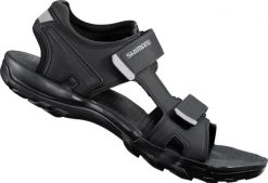 Sandały rowerowe SH-SD5L. Czarne sandały męskie SHIMANO, z gumy, bez zapięcia. Za 521.00 zł.