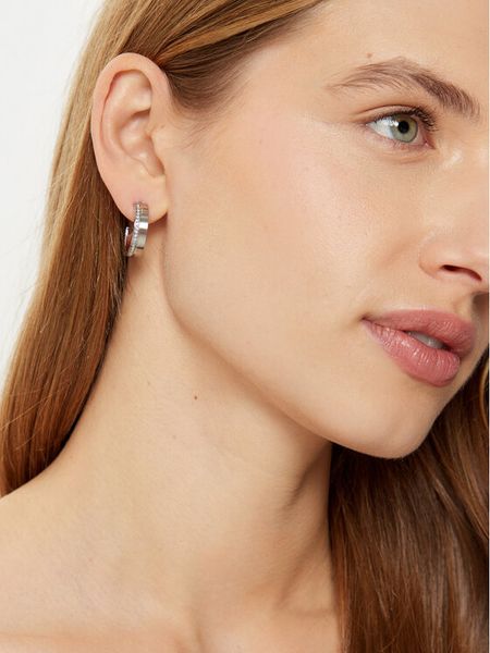 BOSS Kolczyki 1580526 Srebrny. Szare kolczyki damskie Boss, metalowe. Za 259.99 zł.