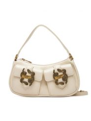 Just Cavalli Torebka 79RA4BX1 ZS969 Écru. Torebki klasyczne damskie Just Cavalli, bez wzorów, ze skóry, bez dodatków. Za 579.99 zł.