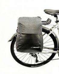 Torba rowerowa na bagażnik SOHO 6th.AVENUE. Szare torebki klasyczne damskie SOHO, bez wzorów, duże, bez dodatków. Za 99.00 zł.