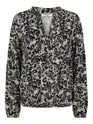 Sublevel Bluzka w kolorze czarno-szarym rozmiar: S. Czarne bluzki damskie Sublevel, s, bez wzorów, z wiskozy, klasyczne, bez kołnierzyka, bez ramiączek. Za 61.17 zł.