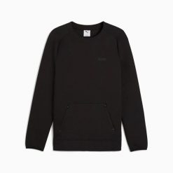 Bluza sportowa męska Puma SPACER CREW 68857101. Czarne bluzy bez kaptura męskie Puma, bez wzorów, z materiału, sportowe, bez kołnierzyka, bez ramiączek. Za 184.26 zł.