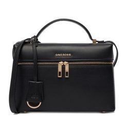 Torebka GINO ROSSI. Czarne torebki klasyczne damskie Gino Rossi, bez wzorów, bez dodatków. Za 229.99 zł.
