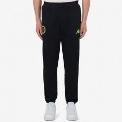 Pantalony dresowe Red Star FC. Czarne spodnie dresowe męskie Kappa, bez wzorów, z dresówki. Za 278.50 zł.