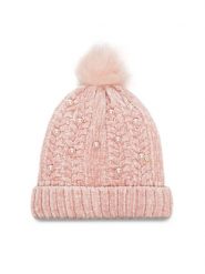 Guess Czapka J3BZ05 Z39H0 Różowy. Czerwone czapki dziecięce Guess, na zimę, z aplikacjami, z materiału. Za 109.99 zł.