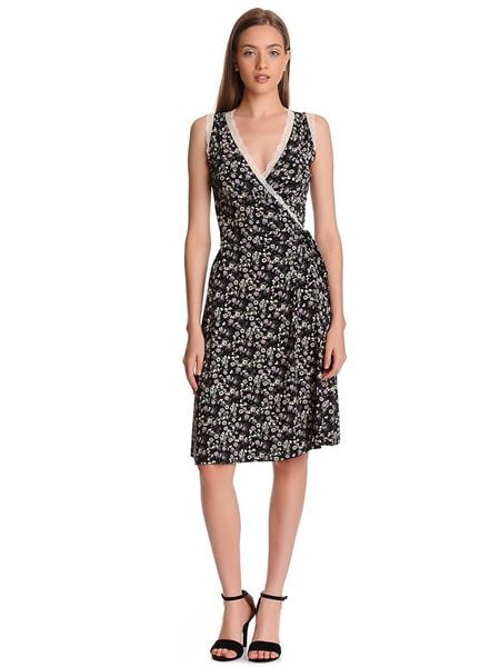 Vive Maria Sukienka "Midnight flower" w kolorze czarnym rozmiar: XL. Czarne sukienki damskie Vive Maria, xl, bez wzorów, z koronki, bez kołnierzyka, bez ramiączek, midi. Za 131.43 zł.