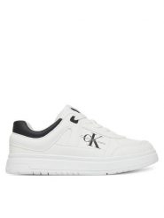 Calvin Klein Jeans Sneakersy Low Cut Lace-Up Sneaker V3X9-82090-1355 S Biały. Białe buty sportowe chłopięce Calvin Klein Jeans, z jeansu, bez zapięcia. Za 229.99 zł.