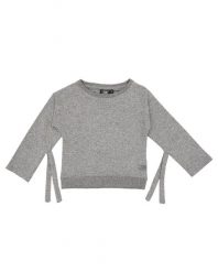 Bluza na co dzień na siłownię. Szare bluzy bez kaptura damskie LEONE 1947 APPAREL, z polaru. Za 63.11 zł.