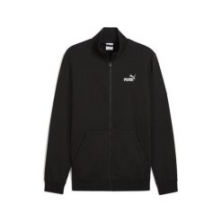 Męska kurtka dresowa Essentials z logo No. 1 PUMA Black. Czarne kurtki treningowe męskie Puma, m, bez wzorów, z dresówki, do biegania. Za 229.00 zł.