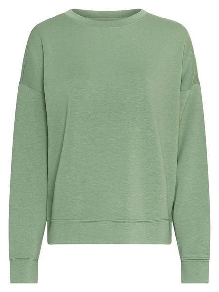 MOSS COPENHAGEN Bluza "Ima Q" w kolorze jasnozielonym rozmiar: S/M. Zielone bluzy bez kaptura damskie MOSS COPENHAGEN, m, z wiskozy. Za 204.96 zł.