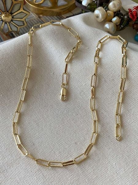 Luseera Pozłacany naszyjnik - dł. 45 cm rozmiar: onesize. Żółte naszyjniki damskie Luseera, pozłacane. Za 43.99 zł.