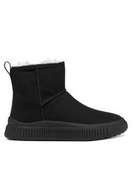 Geox Kozaki J Laquinny Girl J56M3C 000AU C9999 M Czarny. Czarne kozaki dziewczęce Geox, bez wzorów, ze skóry, bez obcasa. Za 299.99 zł.