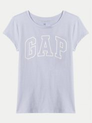 Gap T-Shirt 542042-03 Błękitny Regular Fit. Niebieskie koszulki dziewczęce GAP, bez wzorów, z bawełny, bez ramiączek. Za 49.99 zł.