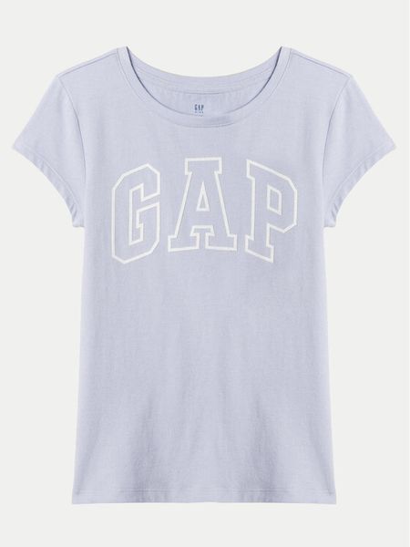 Gap T-Shirt 542042-03 Błękitny Regular Fit. Niebieskie koszulki dziewczęce GAP, bez wzorów, z bawełny, bez ramiączek. Za 39.99 zł.