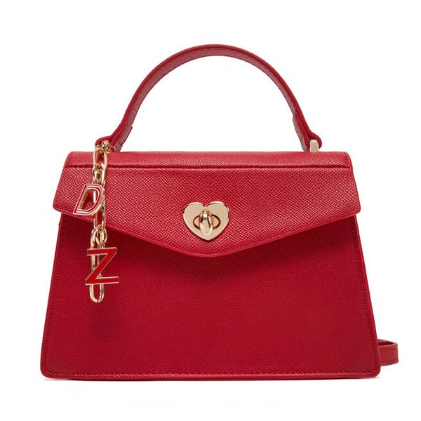 Torebka DeeZee. Czerwone torebki klasyczne damskie DeeZee, bez wzorów, bez dodatków. Za 149.99 zł.