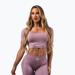 Top treningowy damski NEBBIA Flow Seamless. Czerwone topy sportowe damskie Nebbia, m, bez wzorów, z elastanu, bez ramiączek. Za 229.99 zł.