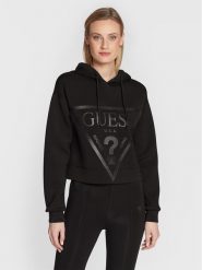 Guess Bluza New Alisa V2YQ08 K7UW2 Czarny Regular Fit. Czarne bluzy bez kaptura damskie Guess, l, z wiskozy. Za 199.99 zł.