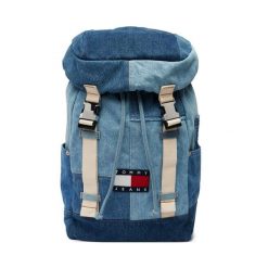 Plecak Tommy Jeans. Niebieskie plecaki męskie Tommy Jeans, bez wzorów, z denimu. Za 699.99 zł.