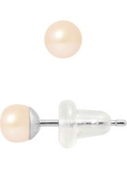 Pearline Kolczyki-wkrętki z perłami w kolorze jasnoróżowym rozmiar: onesize. Różowe kolczyki damskie Pearline, z perłą, złote. Za 121.99 zł.