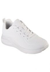 Buty do chodzenia damskie Skechers Bobs Buno How Sweet. Białe buty sportowe na co dzień damskie Skechers, bez wzorów, z materiału, trekkingowe. Za 319.99 zł.