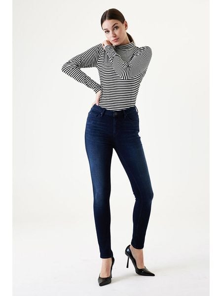Garcia Dżinsy - Skinny fit - w kolorze granatowym rozmiar: W29. Niebieskie jeansy damskie Garcia. Za 210.95 zł.