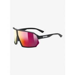 Okulary przeciwsłoneczne Uvex Sportstyle 237 - black matt/mirror red. Czarne okulary przeciwsłoneczne damskie Uvex. Za 323.52 zł.