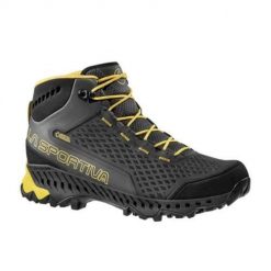 Buty trekkingowe męskie La Sportiva Stream Gtx. Czarne buty trekkingowe męskie La Sportiva, z materiału, bez zapięcia, trekkingowe. Za 969.45 zł.