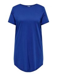 ONLY Carmakoma Sukienka "May" w kolorze niebieskim rozmiar: XL-54. Niebieskie sukienki damskie Only Carmakoma, xl, bez wzorów, z bawełny, bez kołnierzyka, bez ramiączek, mini. Za 44.09 zł.