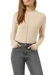 S.Oliver Sweter w kolorze beżowym rozmiar: 38. Brązowe swetry klasyczne damskie S.Oliver, s, bez kołnierzyka. Za 78.47 zł.