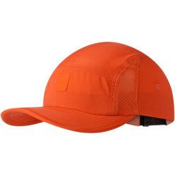 Czapka z daszkiem BUFF 5 PANEL GO CAP SOLID. Czerwone czapki męskie Buff, bez wzorów, sportowe. Za 169.90 zł.