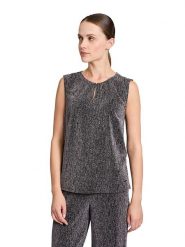 BETTY & CO Bluzka w kolorze czarnym rozmiar: 40. Czarne bluzki damskie Betty & Co., bez wzorów, bez kołnierzyka, bez ramiączek. Za 65.54 zł.