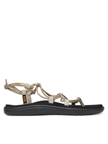 Teva Sandały Voya Infinity 1019622 Beżowy. Brązowe obuwie trekkingowe damskie Teva, bez wzorów, z materiału, bez obcasa, na płaskiej podeszwie. Za 199.99 zł.
