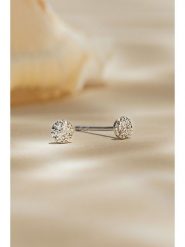 ATELIER DU DIAMANT Złote kolczyki-wkrętki "Round Stud" z diamentami rozmiar: onesize. Szare kolczyki damskie ATELIER DU DIAMANT, z diamentem, złote. Za 565.99 zł.