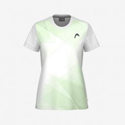 TIE-BREAK T-Shirt Girls. Zielone t-shirty damskie HEAD, bez wzorów, bez kołnierzyka. W wyprzedaży za 171.00 zł.