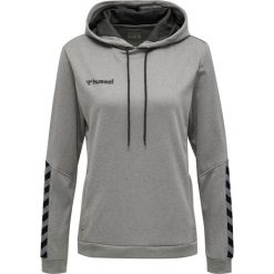 Bluza damska z kapturem Hummel hmlAUTHENTIC Poly. Szare bluzy sportowe damskie HUMMEL, m, bez wzorów, bez ramiączek, z kapturem. Za 209.55 zł.