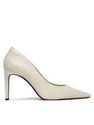 Calvin Klein Szpilki Pump 90 Pointy Hw Bar Lth HW0HW02527 Beżowy. Brązowe szpilki CALVIN KLEIN, bez wzorów, ze skóry, bez obcasa. Za 589.99 zł.