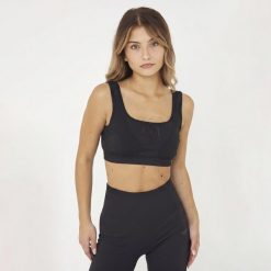 Crop top sportowy do treningu MADDY. Czerwone topy sportowe damskie Legea, s, bez wzorów, z elastanu, bez ramiączek. Za 84.00 zł.