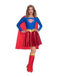 Amscan 3-częściowy kostium "Supergirl" w kolorze czerwono-niebieskim rozmiar: M. Czerwone stroje jednoczęściowe damskie AMSCAN, m, bez wzorów. Za 135.81 zł.