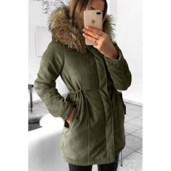 Kurtka MATISA KHAKI. Brązowe kurtki damskie Kurtka MATISA KHAKI, l, bez wzorów, bez kaptura. W wyprzedaży za 159.00 zł.