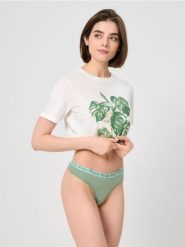 Majtki stringi 3 pack - wielobarwny. Stringi damskie Sinsay, l, bez wzorów. W wyprzedaży za 12.99 zł.