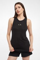 Top damski z lnem ARMANI EXCHANGE. Topy damskie Armani Exchange, m, bez wzorów, bez kołnierzyka. W wyprzedaży za 239.20 zł.