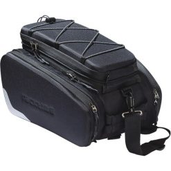 Torba na bagażnik rowerowy z adapterem snapit Tubus Racktime odin. Czarne torebki klasyczne damskie RACKTIME, bez wzorów, bez dodatków. Za 366.90 zł.